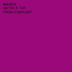 #9A087A - Fresh Eggplant Color Image