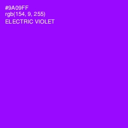 #9A09FF - Electric Violet Color Image