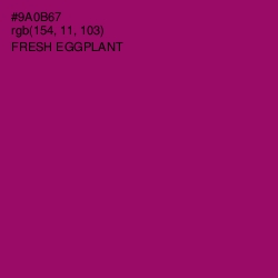 #9A0B67 - Fresh Eggplant Color Image