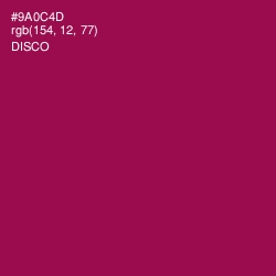 #9A0C4D - Disco Color Image