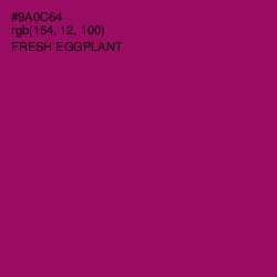 #9A0C64 - Fresh Eggplant Color Image