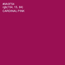 #9A0F54 - Cardinal Pink Color Image
