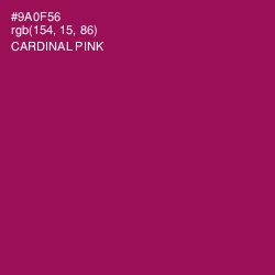 #9A0F56 - Cardinal Pink Color Image