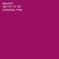 #9A0F5F - Cardinal Pink Color Image