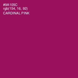 #9A105C - Cardinal Pink Color Image