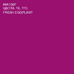 #9A106F - Fresh Eggplant Color Image