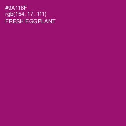 #9A116F - Fresh Eggplant Color Image