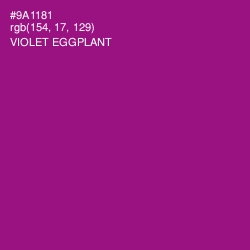 #9A1181 - Violet Eggplant Color Image