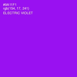 #9A11F1 - Electric Violet Color Image