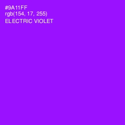 #9A11FF - Electric Violet Color Image