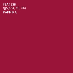 #9A1338 - Paprika Color Image