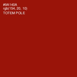 #9A140A - Totem Pole Color Image