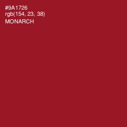 #9A1726 - Monarch Color Image