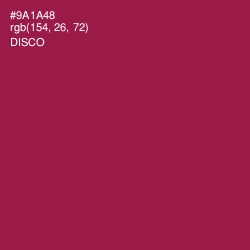 #9A1A48 - Disco Color Image