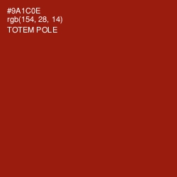 #9A1C0E - Totem Pole Color Image