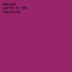 #9A246C - Vin Rouge Color Image