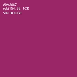 #9A2667 - Vin Rouge Color Image