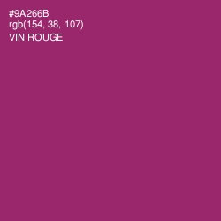 #9A266B - Vin Rouge Color Image