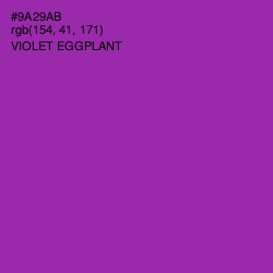 #9A29AB - Violet Eggplant Color Image