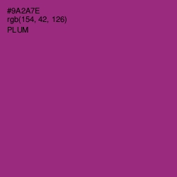 #9A2A7E - Plum Color Image