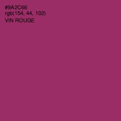 #9A2C66 - Vin Rouge Color Image