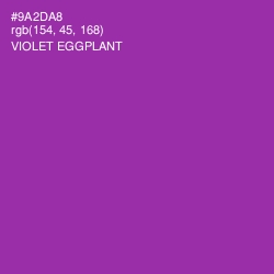 #9A2DA8 - Violet Eggplant Color Image