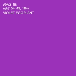 #9A31B8 - Violet Eggplant Color Image