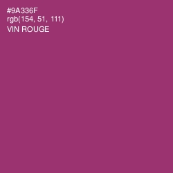 #9A336F - Vin Rouge Color Image