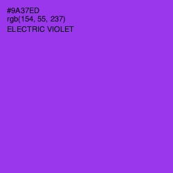 #9A37ED - Electric Violet Color Image