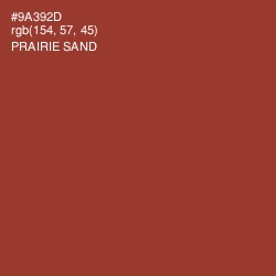 #9A392D - Prairie Sand Color Image