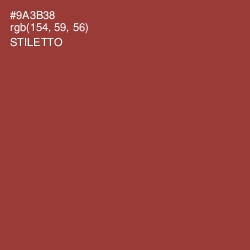 #9A3B38 - Stiletto Color Image