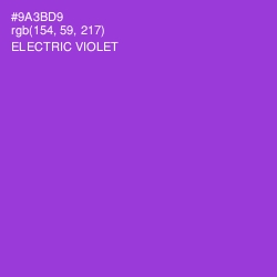 #9A3BD9 - Electric Violet Color Image