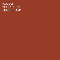 #9A3D28 - Prairie Sand Color Image