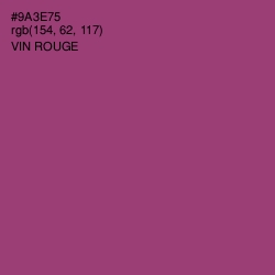 #9A3E75 - Vin Rouge Color Image