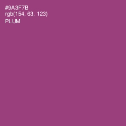 #9A3F7B - Plum Color Image