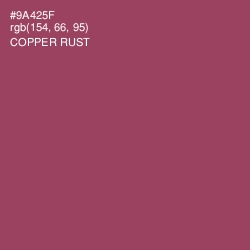 #9A425F - Copper Rust Color Image