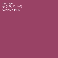 #9A4266 - Cannon Pink Color Image