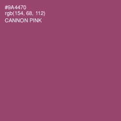 #9A4470 - Cannon Pink Color Image