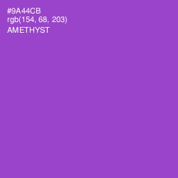 #9A44CB - Amethyst Color Image