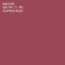 #9A475A - Copper Rust Color Image