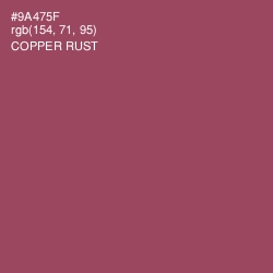 #9A475F - Copper Rust Color Image
