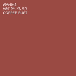 #9A4943 - Copper Rust Color Image