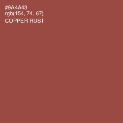 #9A4A43 - Copper Rust Color Image