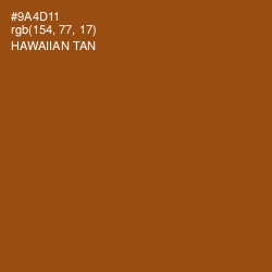 #9A4D11 - Hawaiian Tan Color Image