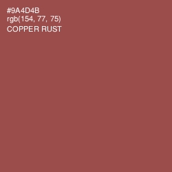 #9A4D4B - Copper Rust Color Image