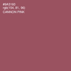 #9A5160 - Cannon Pink Color Image