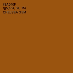 #9A540F - Chelsea Gem Color Image