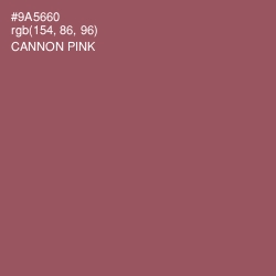 #9A5660 - Cannon Pink Color Image