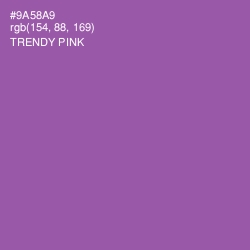 #9A58A9 - Trendy Pink Color Image