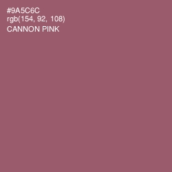 #9A5C6C - Cannon Pink Color Image